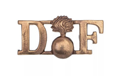 Royal Dublin Fusiliers Shoulder Title Brass Metal
