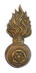 Royal Fusiliers City of London Regiment Fur Cap Badge Brass Metal