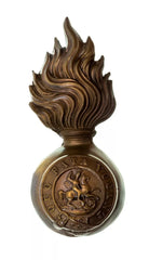 Northumberland Fusiliers Fur Cap Badge Brass Metal