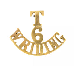 T.6 W.Riding Shoulder Title Brass Metal
