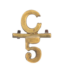 Canadian 5th (Western Cavalry) Infantry Battalion CEF Collar Badge