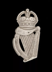 18th London Irish Cap Badge Hallmarked Silver