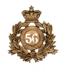 56th Essex 2nd Battalion Regiment Last Shako Plate Brass Metal