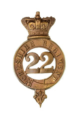22nd Cheshire Regiment Glengarry Badge Brass Metal