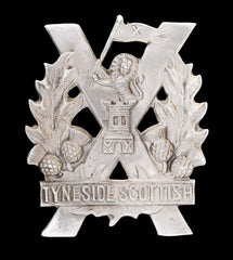 Tyneside Scottish First Pattern Cap Badge Hallmarked Silver