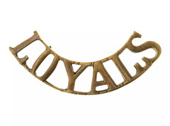 Loyals Shoulder Title Brass Metal
