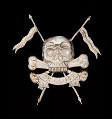 17th/21st Lancers Pouch Badge Hallmarked Silver