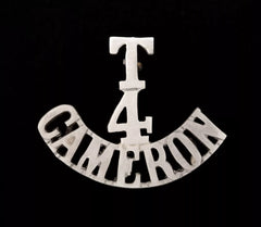 T 4 Cameron Shoulder Title White Metal