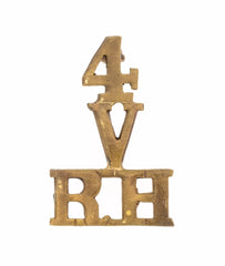 4.Volunteers Royal Highlanders Shoulder Title Brass Metal