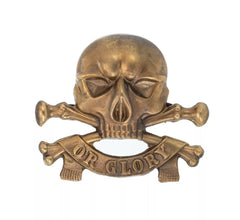 17th Lancers Cap Badge OSD Officers Brass Metal