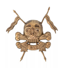 17th/21st Lancers Pouch Badge Brass Metal