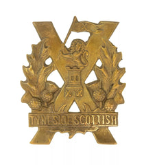 Tyneside Scottish First Pattern Cap Badge Brass Metal