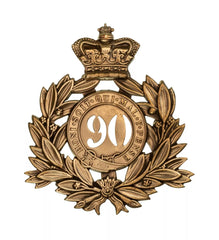 90th Cameronians 2nd Battalion Regiment Last Shako Plate Brass Metal