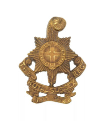 The Royal Sussex Regiment 1st Volunteers Battalion Cap Badge Brass Metal