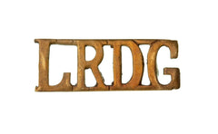 Long Range Desert Group Shoulder Title Brass Metal