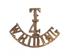 T.4 W.Riding Shoulder Title Brass Metal