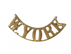 W.York Shoulder Title Brass Metal