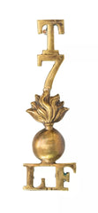 T 7 Lancashire Fusiliers Shoulder Title Brass Metal