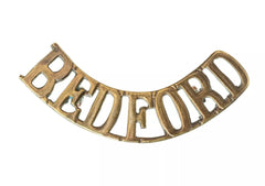 Bedford Shoulder Title Brass Metal