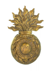 Royal Marine Artillery Helmet Plate Brass Metal