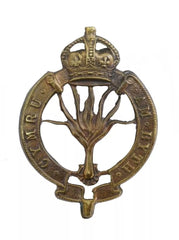 Welsh Guards Pouch Badge Voided Brass Metal