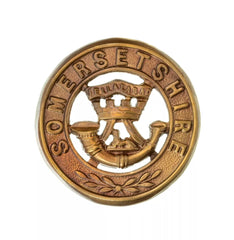 Somersetshire Helmet Plate Centre Brass Metal