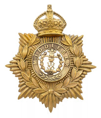 Helmet Plate & Middlesex Centre Brass Metal