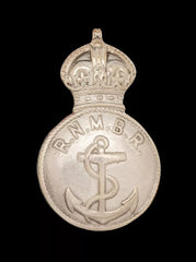 British Royal Naval Boat Reverse Badge Hallmarked Silver