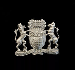 2nd Country of London Westminster Dragoons Cap Badge Hallmarked Silver
