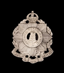 10th London Hackney Cap Badge Hallmarked Silver