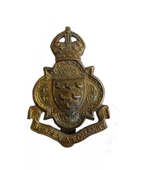 Sussex Yeomanry Cap Badge Brass Metal