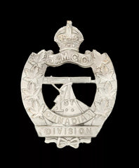3rd Canadian Machine Gun Company 1st Canadian Badge White Metal
