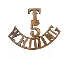 T 5 W.Riding Shoulder Title Brass Metal