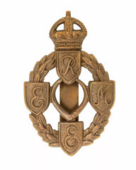 Royal Electrical Mechanical Engineers Badge Brass Metal