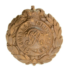 Engineer Volunteers Cap Badge Brass Metal