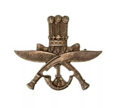 1st King's George's Own Gurkha Rifles Cap Badge White Metal