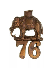 76th Regiment Glengarry Badge Brass Metal