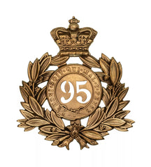 95th Sherwood Foresters 2nd Battalion Regiment Last Shako Plate Brass Metal