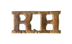 Royal Highlanders Shoulder Title Brass Metal