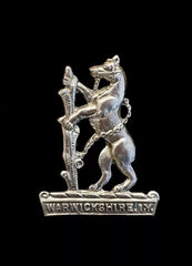 Warwickshire Imperial Yeomanry Cap Badge Hallmarked Silver