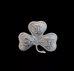 South Irish Horse Cap Badge Hallmarked Silver