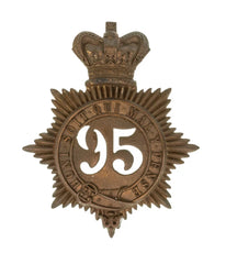 95th Sherwood Forcesters 2nd Battalion Regiment Quilted Shako Plate Brass Metal