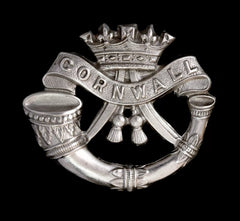 Duke of Cornwall's Light Infantry Cap Badge Hallmarked Silver