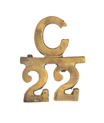 Canadian 22nd (Quebec) Infantry Battalion CEF Collar Badge