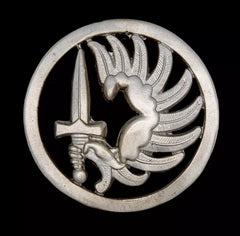 French Foreign Legion Paratrooper Cap Badge Hallmarked Silver