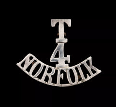 T.4 Norfolk Shoulder Title White Metal