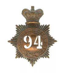 94th Connaught Rangers 2nd Battalion Regiment Quilted Shako Plate Brass Metal