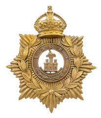 Helmet Plate & Essex 3 Castle Centre Brass Metal