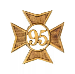 95th Sherwood Foresters 2nd Battalion Glengarry Badge Brass Metal