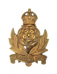 Intelligence Corps Cap Badge Brass Metal